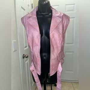 PU Vest w/Detachable